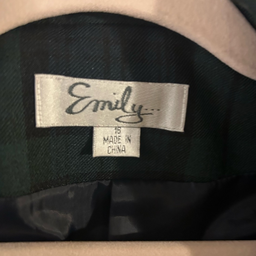 Evan Picone Green Plaid Blazer - Picture 4 of 4